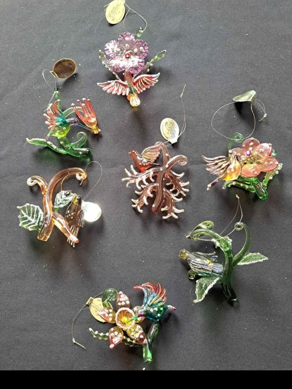 Ashton Drake Heirloom Garden Of Glass Orniments